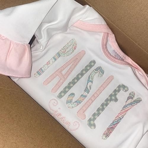 Miniatura 7 de Personalized Sleeper Baby Coming Home Outfit, Personalized Neutral Naby Romper and Hat Set Custom Infant Boy Coming Home Outfit Baby Shower Gift