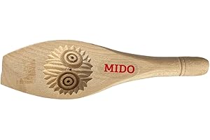 Carved Round Domed Wood Mamoule Mold