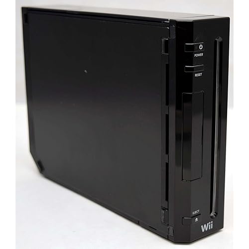 Replacement Black Nintendo Wii Console - GameCube Compatible Version - No Cables Or Accessories