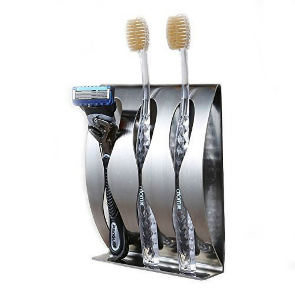 Porte-Brosse à Dents 6 Compartiments - Organisateur Salle De Bain Amovible Avec Drainage