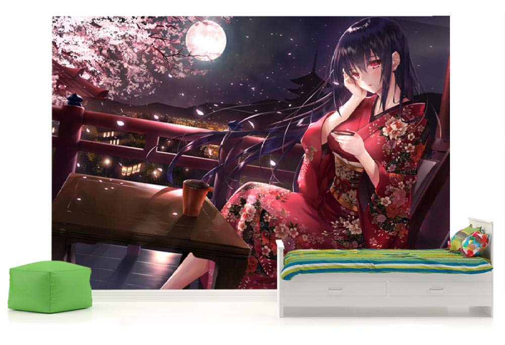Fresque murale sakura manga pour transformer la chambre de votre fille en univers japonais