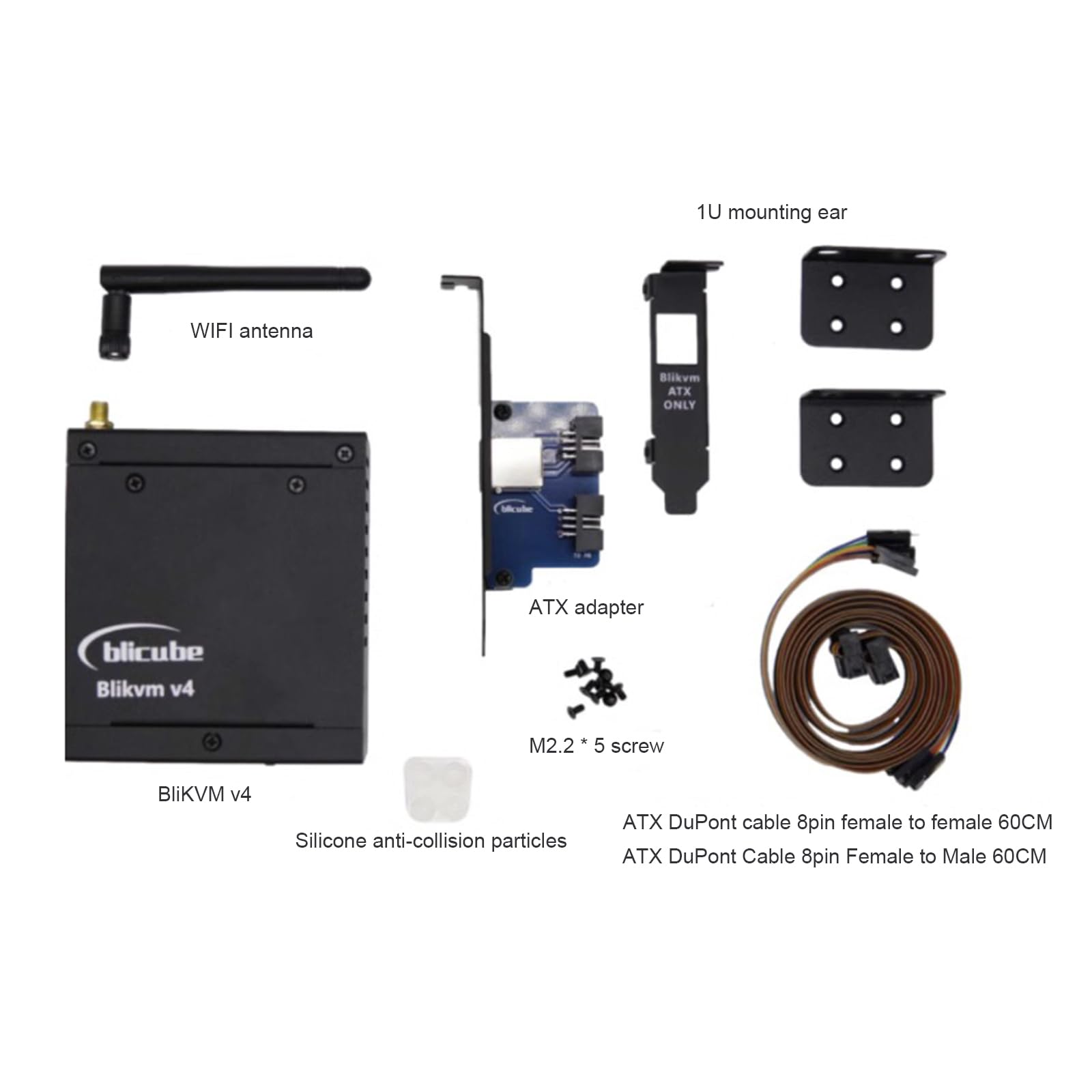 BliKVM v4 Dispositivo IPKVM Allwinner Accesso KVM-over-IP con PoE e 4K HDMI Loop Out Controllo basato sul Web per professionisti IT Gestione remota di server e workstation