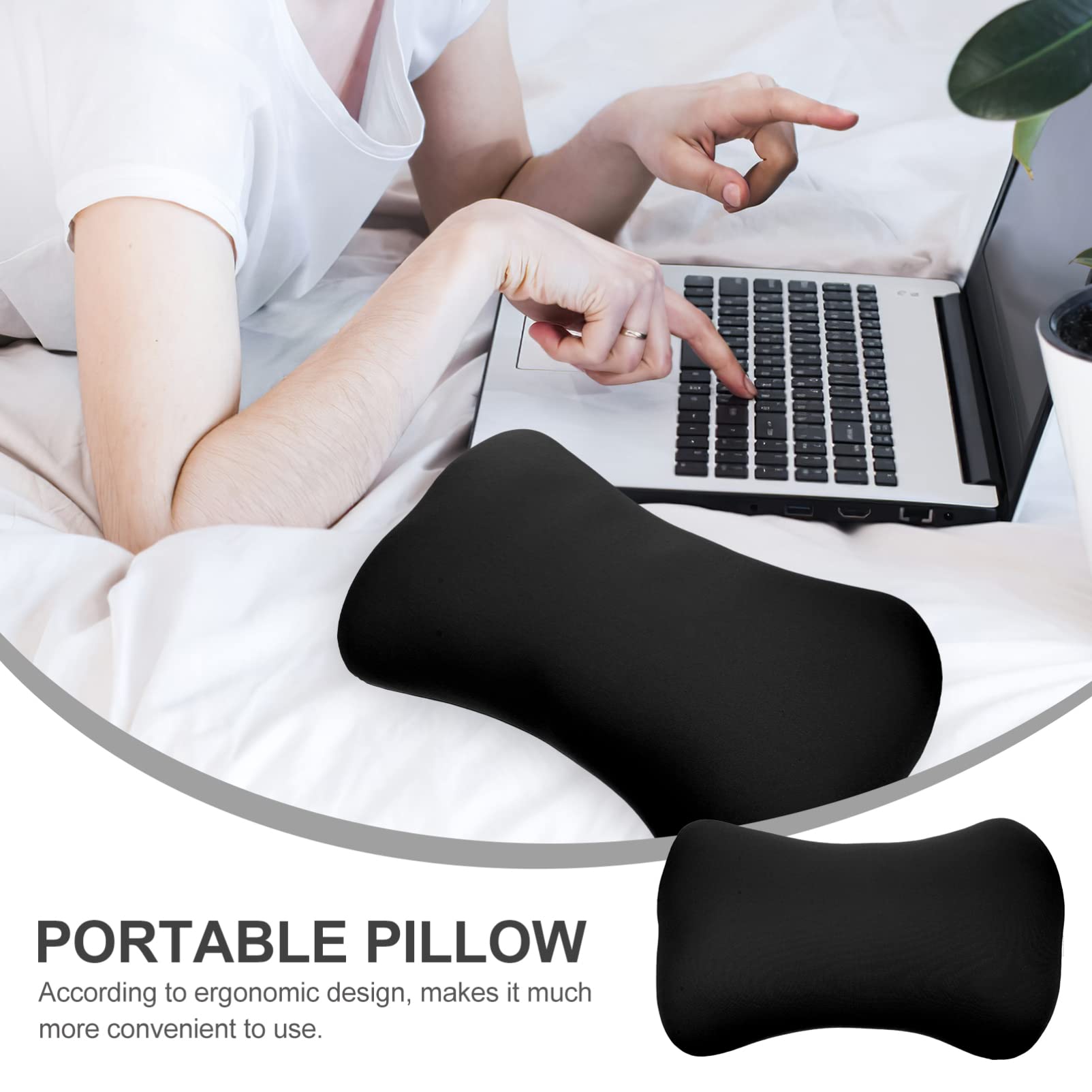 INOOMP Wear-Resistant Neck Pillow for Travel and Camping Portable Head Support Convenient Bone Pillow for Office Use Ergonomic Design for Comfort and Health
