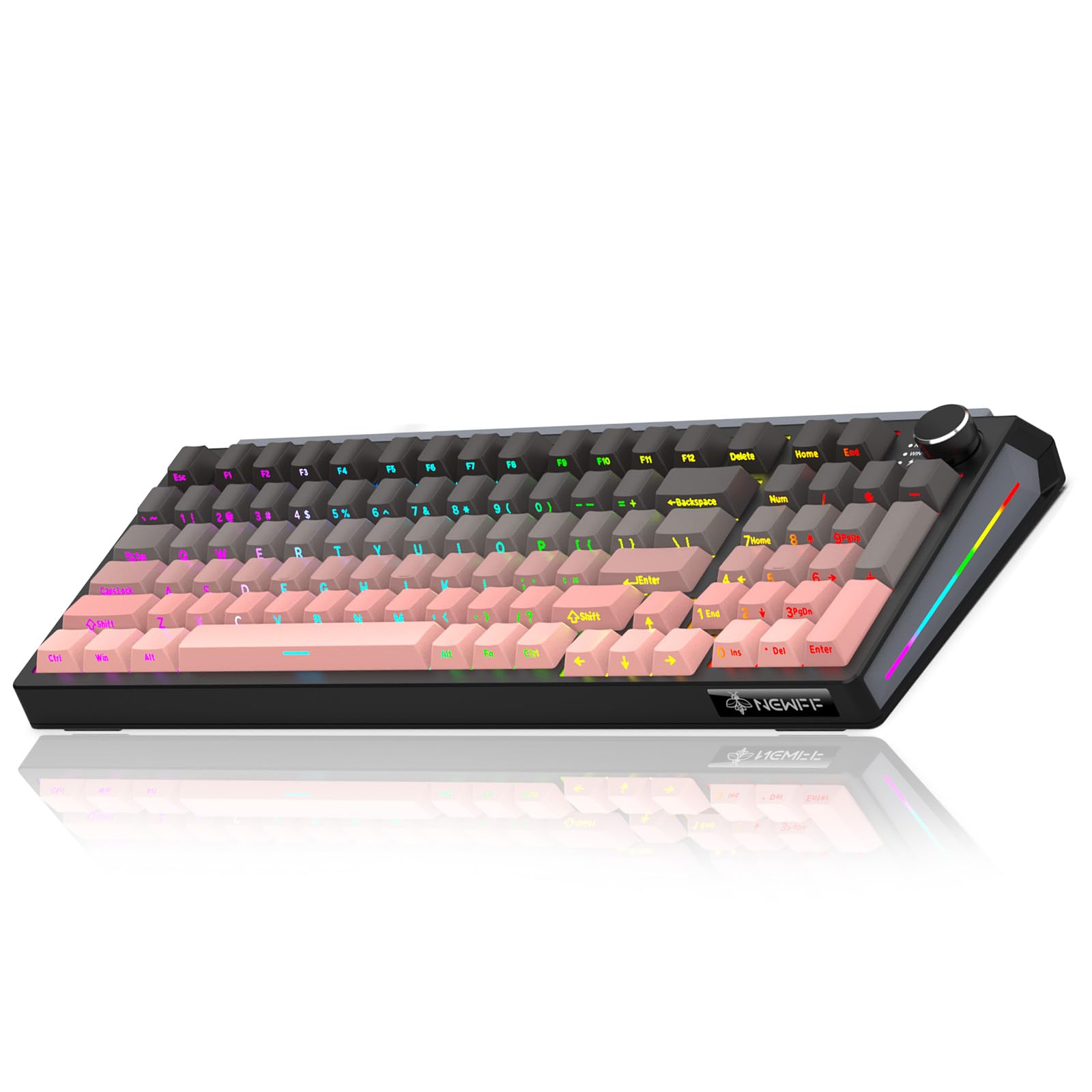 Amazon | キーボード ゲーミングキーボード 97キー配列 テンキー付き