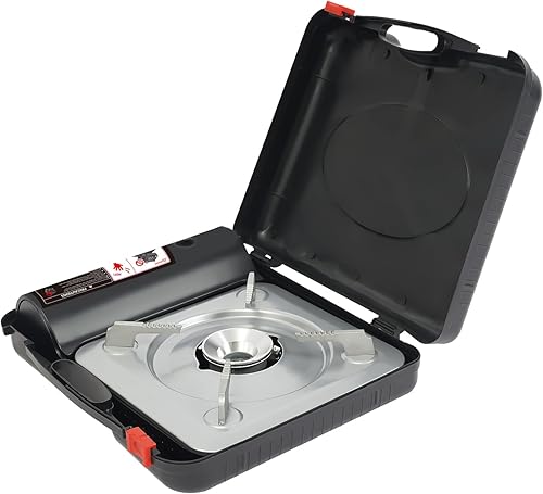 Miniatura 5 de Portable Butane Stove, 3500W Single Burner Gas Stove with Carrying Case, Compact Outdoor Cooking Stove for Camping, Tailgating, Picnic, Windproof