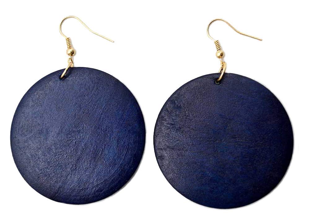 stylesiloveWomens Girls Wooden Teardrop Shaped Wood Dangle Earrings