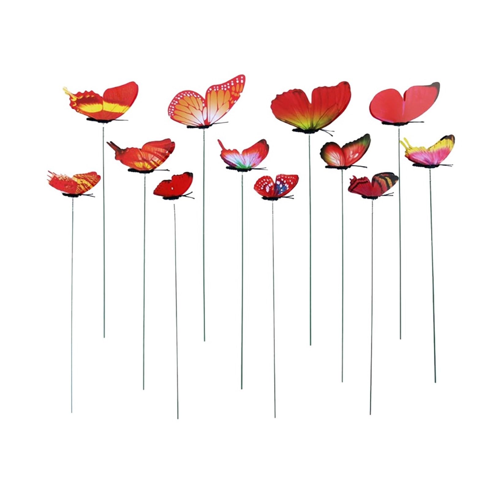 YUSUZH 12Pcs Artificial Butterfly Decor for Garden Fence Decor