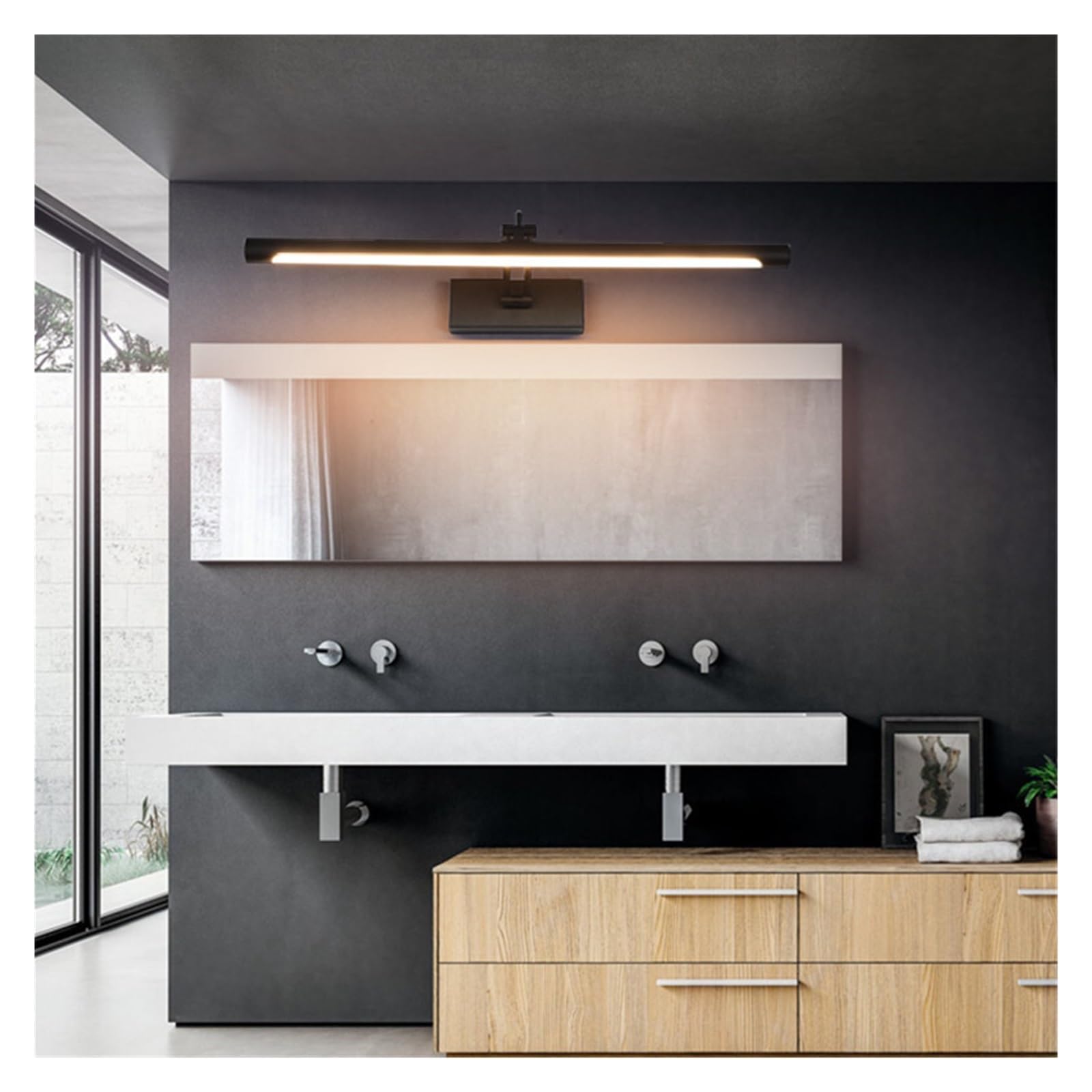 7W/9W/12W LED Bagno Luce Camera da letto Vanity Specchio Lampada Studio Immagine Spot Illuminazione Acciaio inossidabile Illuminazione Stabile(Cool White 6000K,12W)
