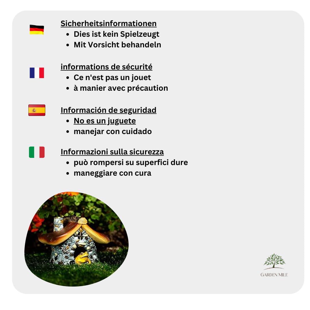 Garden Mile Casa de rana para estanque de jardín, accesorio de terrario de reptiles, escondites y cuevas de reptiles, casa de sapos, accesorios para reptiles, escondite de estanque grande, cueva