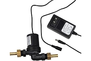 bayite DC 12V Solar Hot Water Heater Circulation Pump with Power Adapter