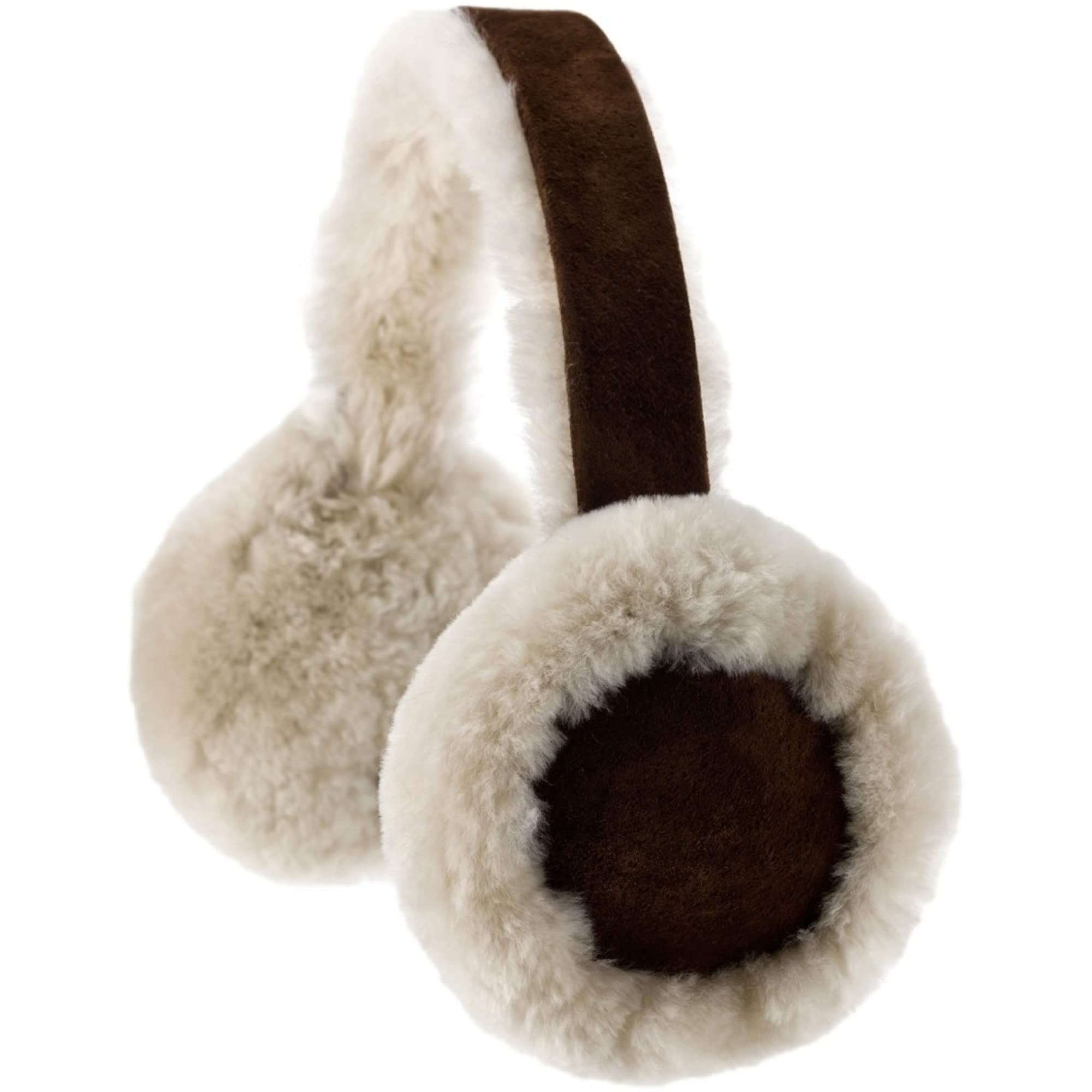 SNUGRUGS Ladies Full Sheepskin Ear Muffs with Gift Box - Brushwood