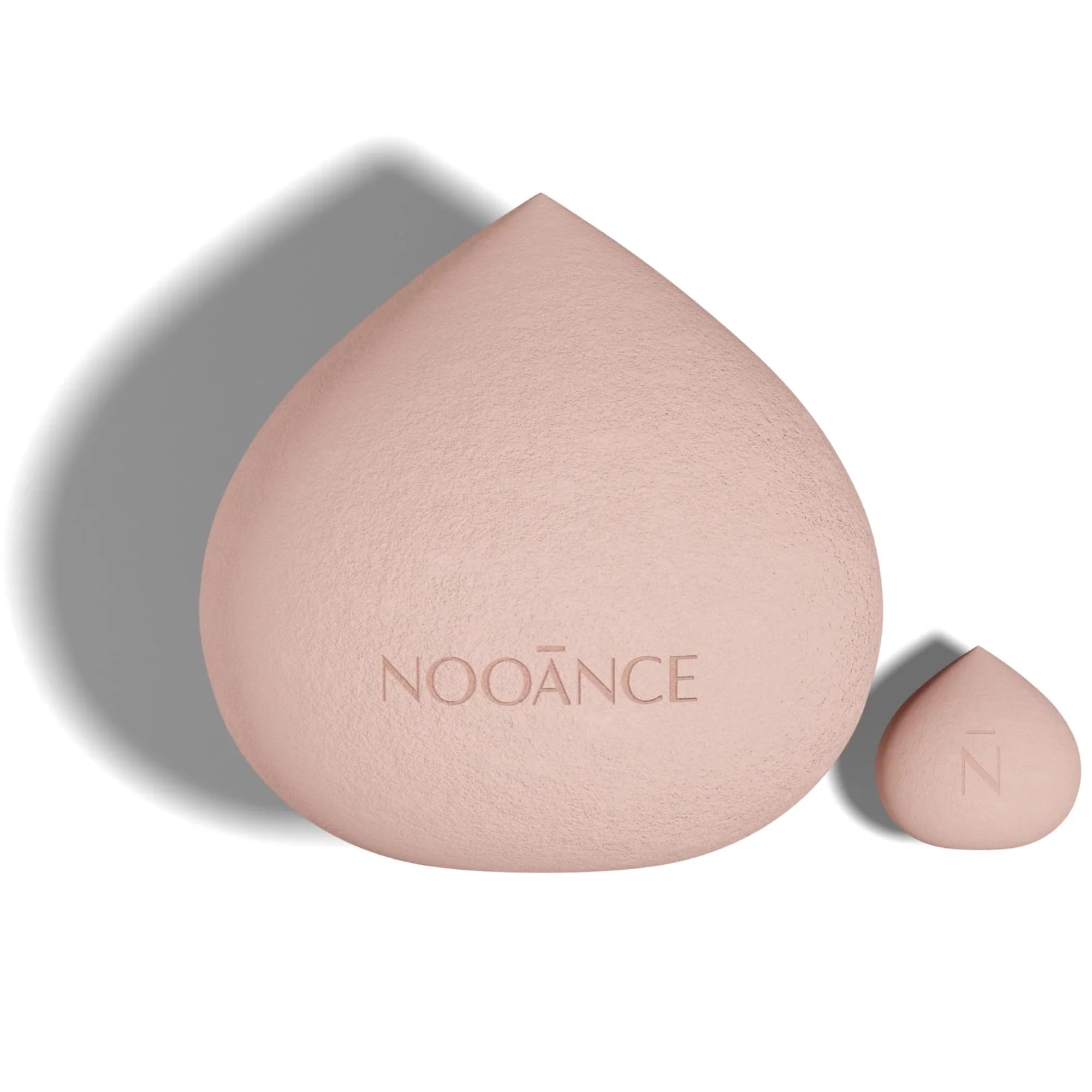 NOOANCE - Duo Éponges Teint - La Guimauve - 2 tailles pour une couvrance modulable et un fini naturel
