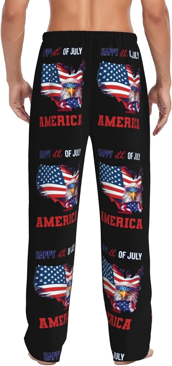 Men's Pajama Pants Men Pajama Bottoms Soft Sleep Lounge Pj Long Pants Sleepwear Pants With Pockets Drawstring