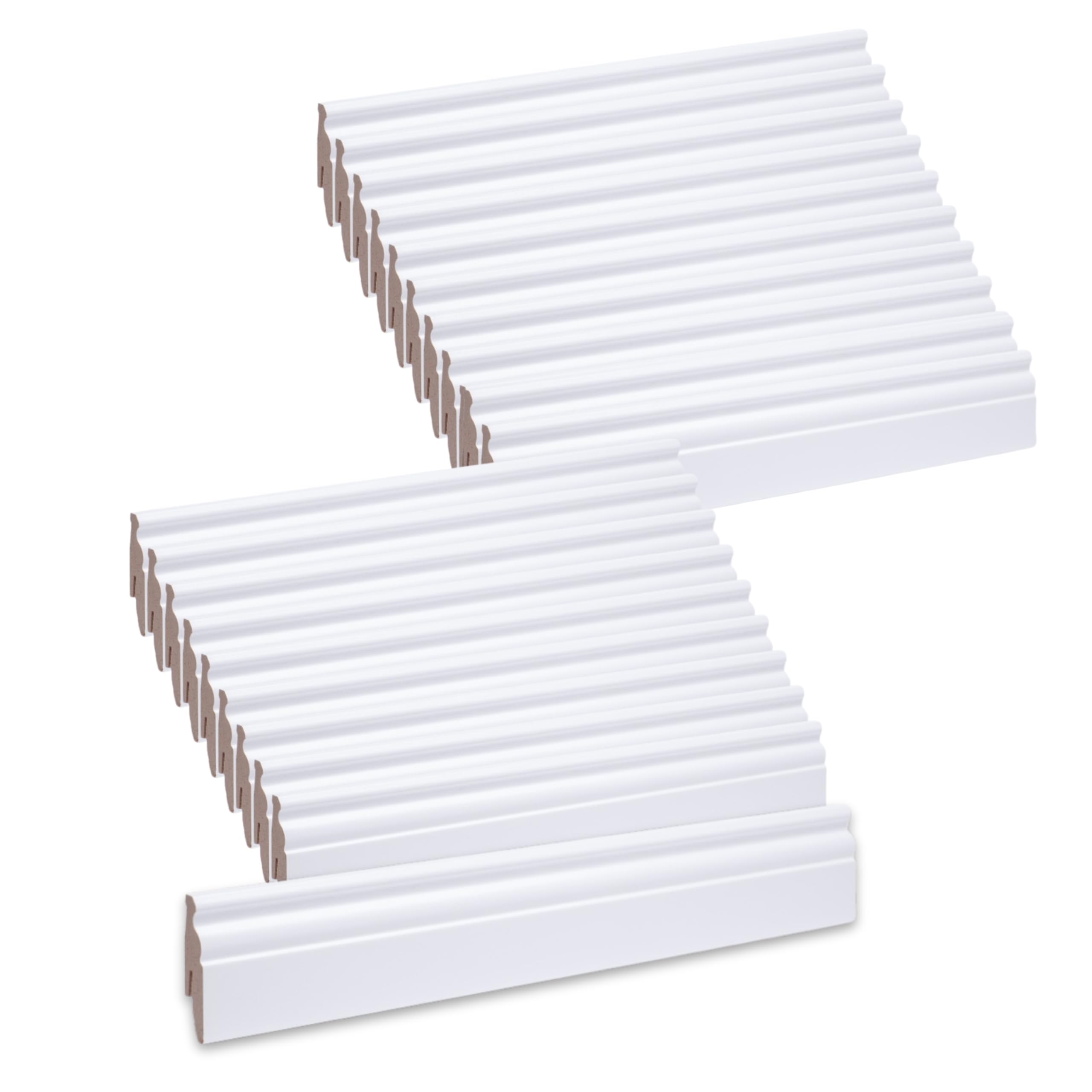 Leiste24 52 m Aktionspaket Berliner Profil 60 mm weiß