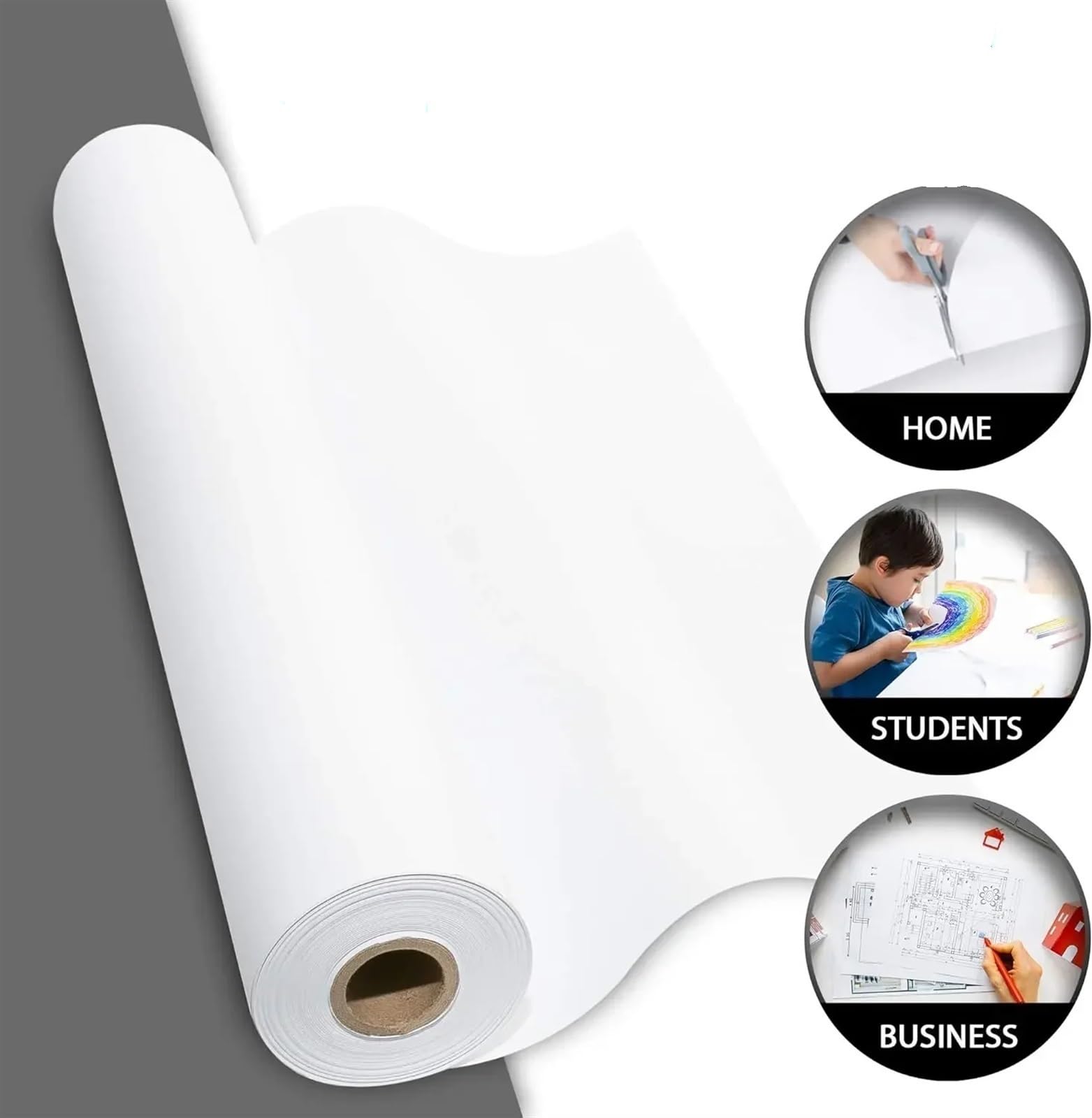 Papier Kraft Rouleau Large de Papier Kraft Blanc/Marron for Emballage Cadeau(Brown 30cmx10m)