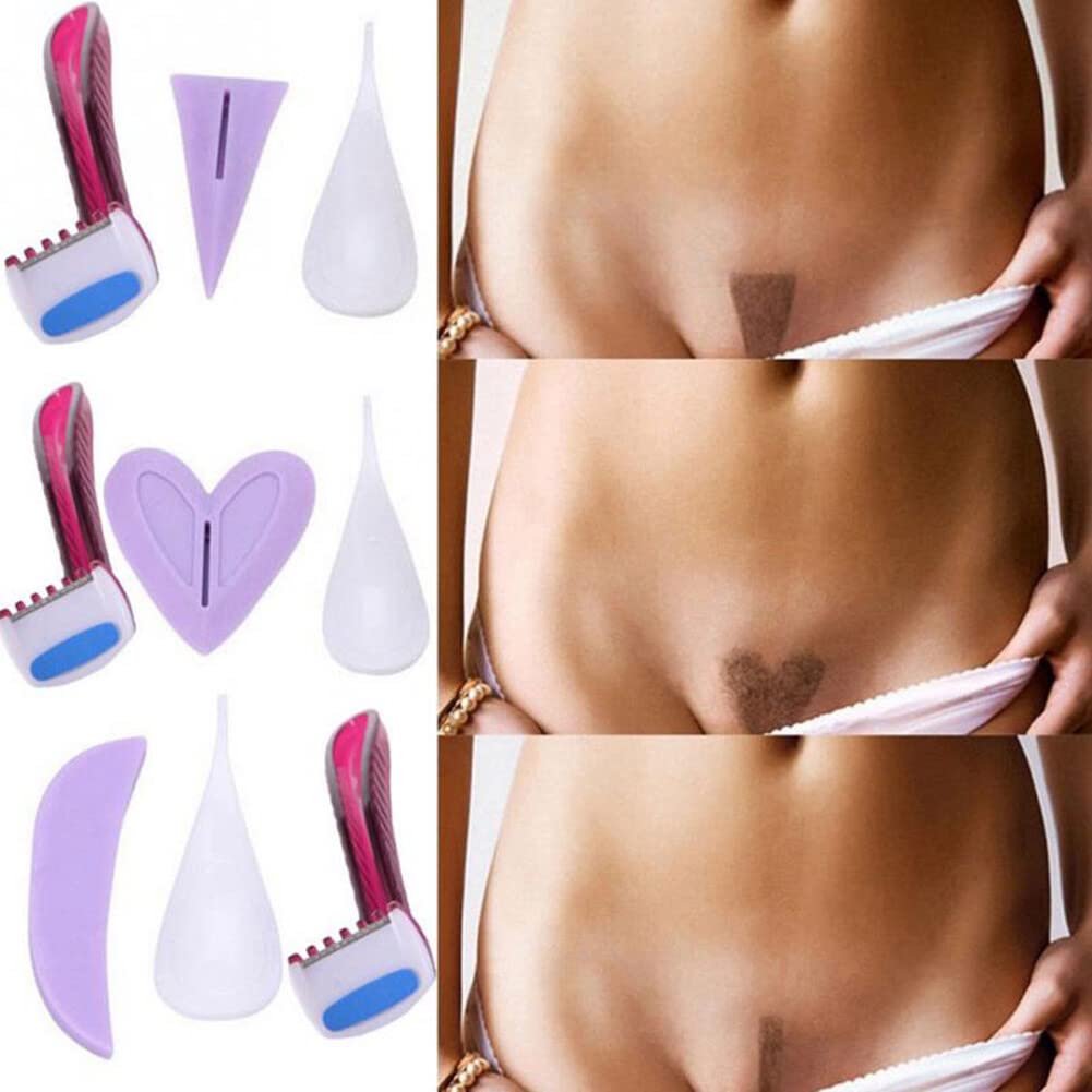 a Forma di Cuore per Le Donne Bikini Dedicato Privati ​​rasatura Stencil Sexy Femminile Pubici Rasoio Intimo Strumento di Modellatura