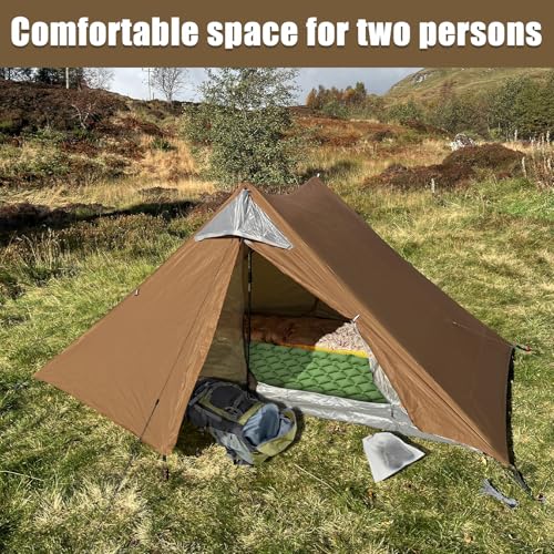 Image of Night Cat Ultralight Tent 1 Person for Professional Backpacker Hiker 2 LBS Only Lanshan Backpacking Bivvy Ground Tent Heavy Rain Waterproof Trekking Pole Not Included