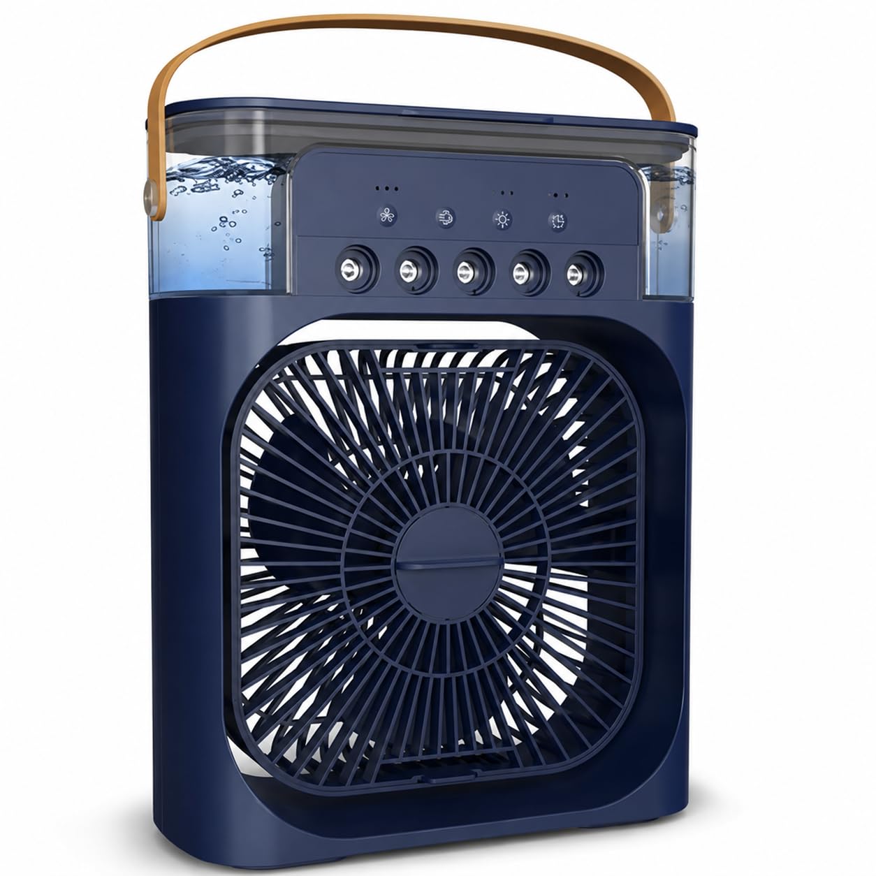 DRUMSTONE (15-YEAR WARRENTY) Mini Air Cooler Fan For Home Portable Water Spray Desk Cooler Personal AC Fan With LED Lights 600ML 3 Speed-image-14