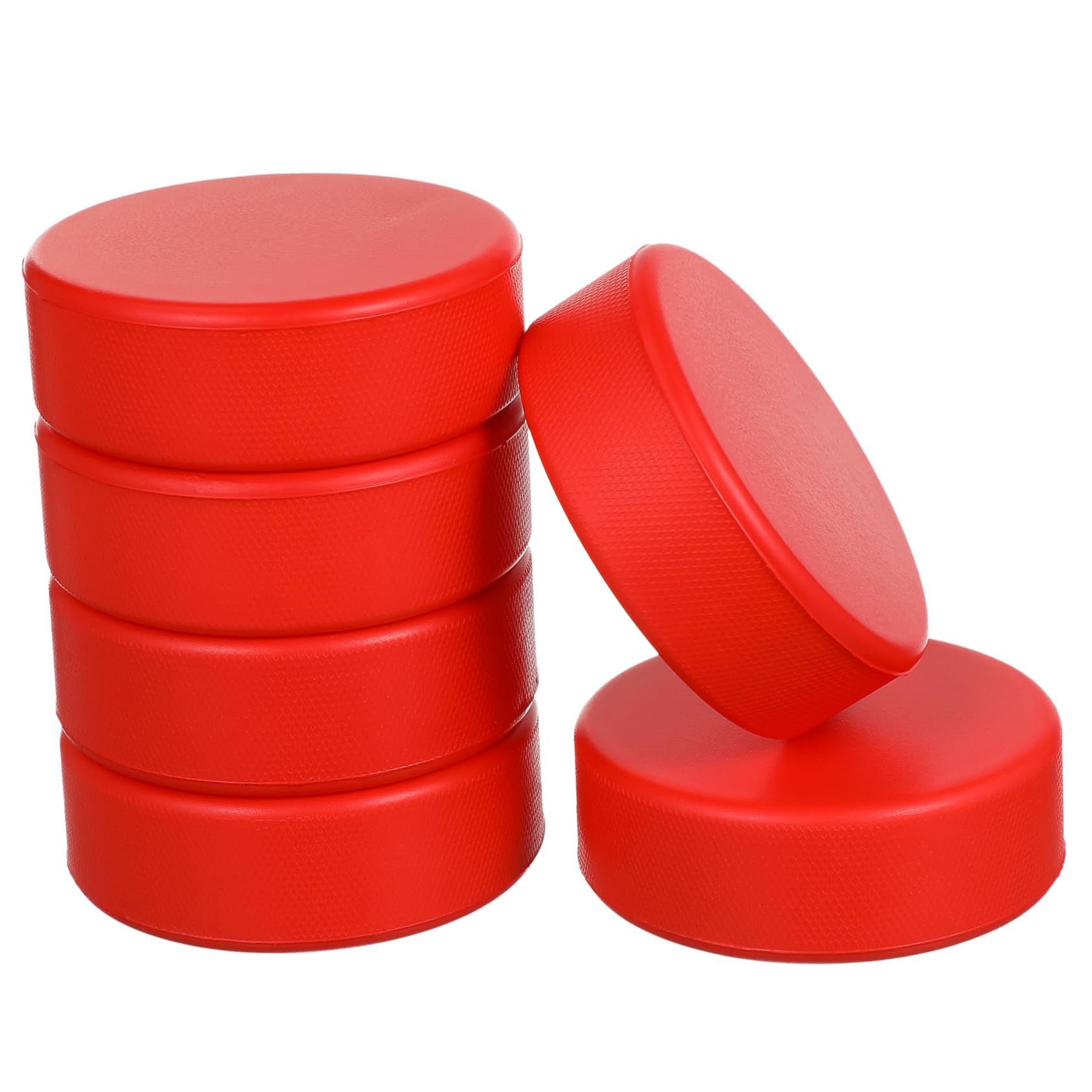 VANZACK Palet Rondelles De Hockey Oranges Mousse De Rondelles De Hockey sur Glace De Rondelles De Hockey Rondelle De Hockey De Rue Balles De Hockey Rouge Unité Centrale