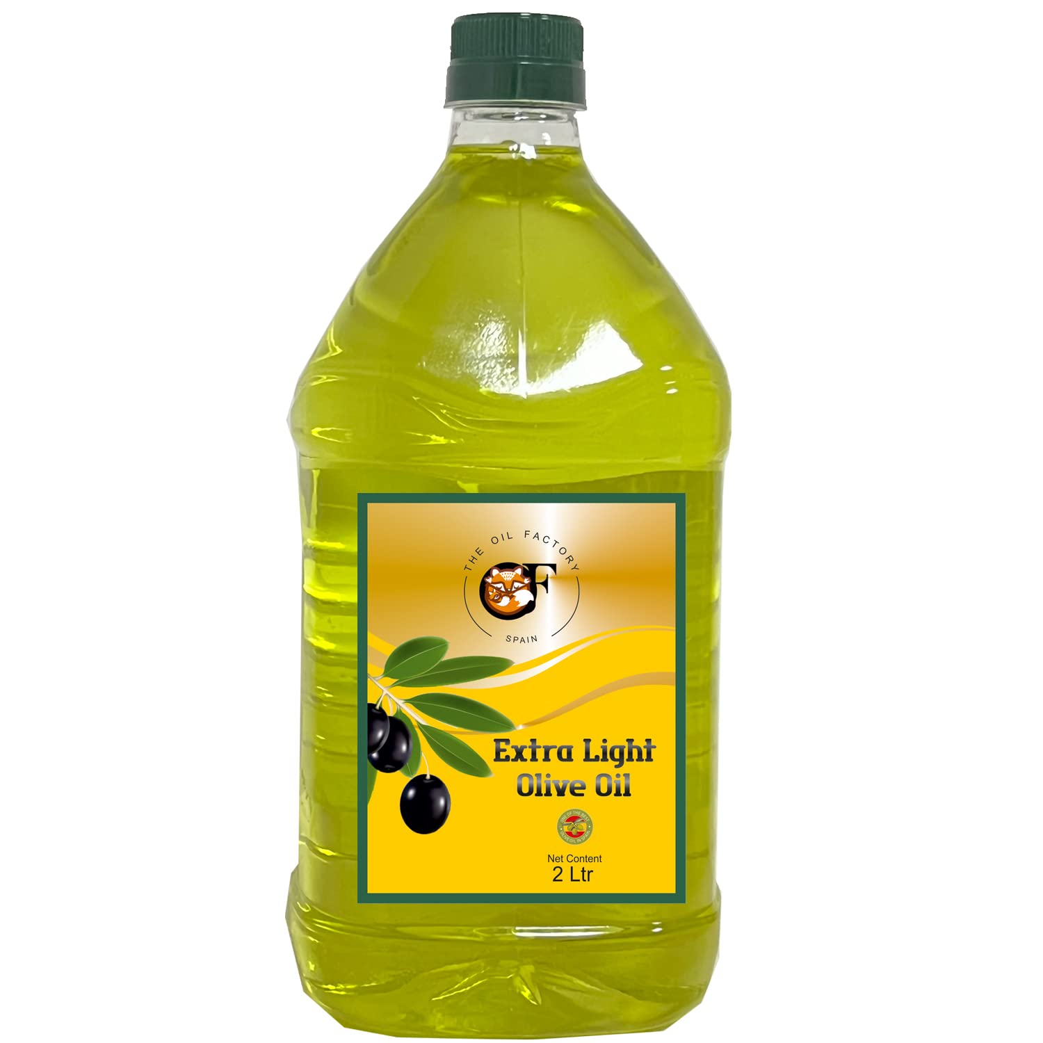 The Oil Factory Extra Light Olive Oil, Ideal for All Indian Cooking, (Imported from Spain) - 2 LTR Pet Bottle
