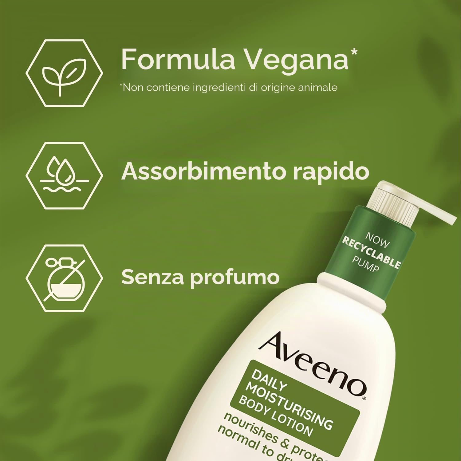 Aveeno Crema idratante per la cura quotidiana, 500 ml, confezione da 2