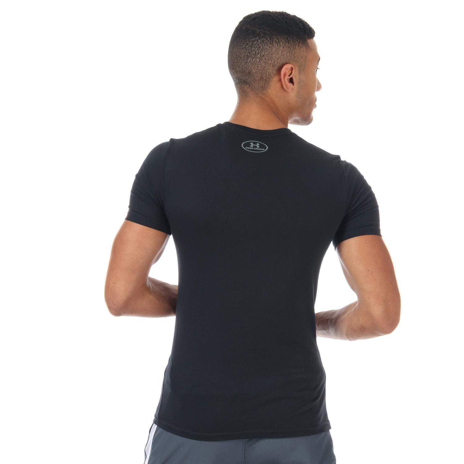 Under Armour UA TEAM ISSUE WORDMARK krótki rękaw, koszulka dla mężczyzn z graficznym wzorem, luźny krój sportowy i fitness odzież męska