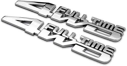 Miniatura 4 de Insignia de metal 3D 4WD para guardabarros trasero de coche, para Jeep Dodge Mercedes BMW Mustang Volvo Chevrolet Nissan Audi F150