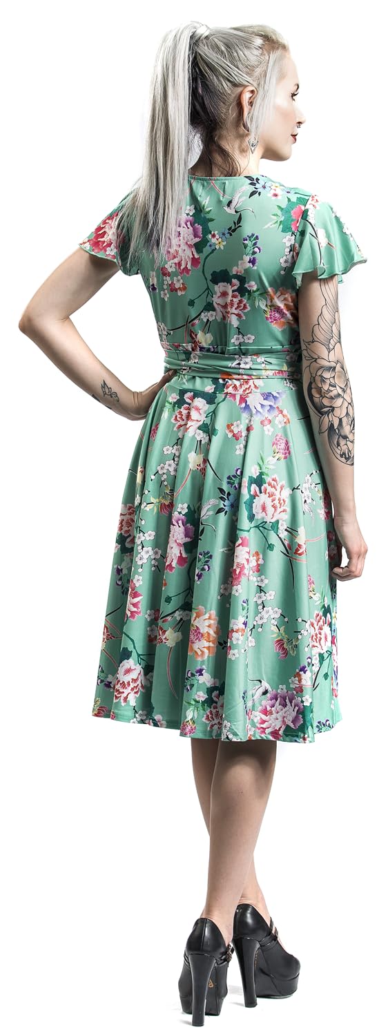 Hell Bunny Midori Dress Frauen Kurzes Kleid Mint