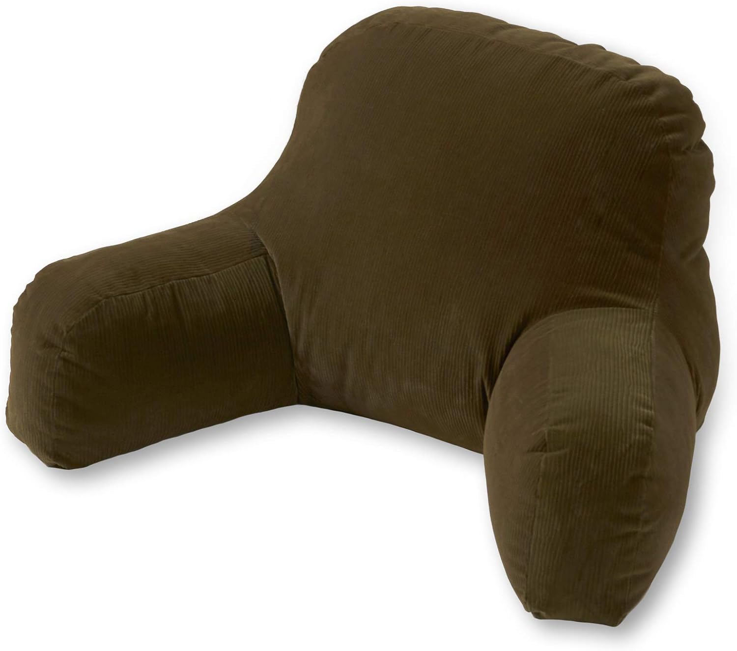 Greendale Home Fashions Omaha Corduroy Bed Rest Reading Pillow with Arms, Juniper