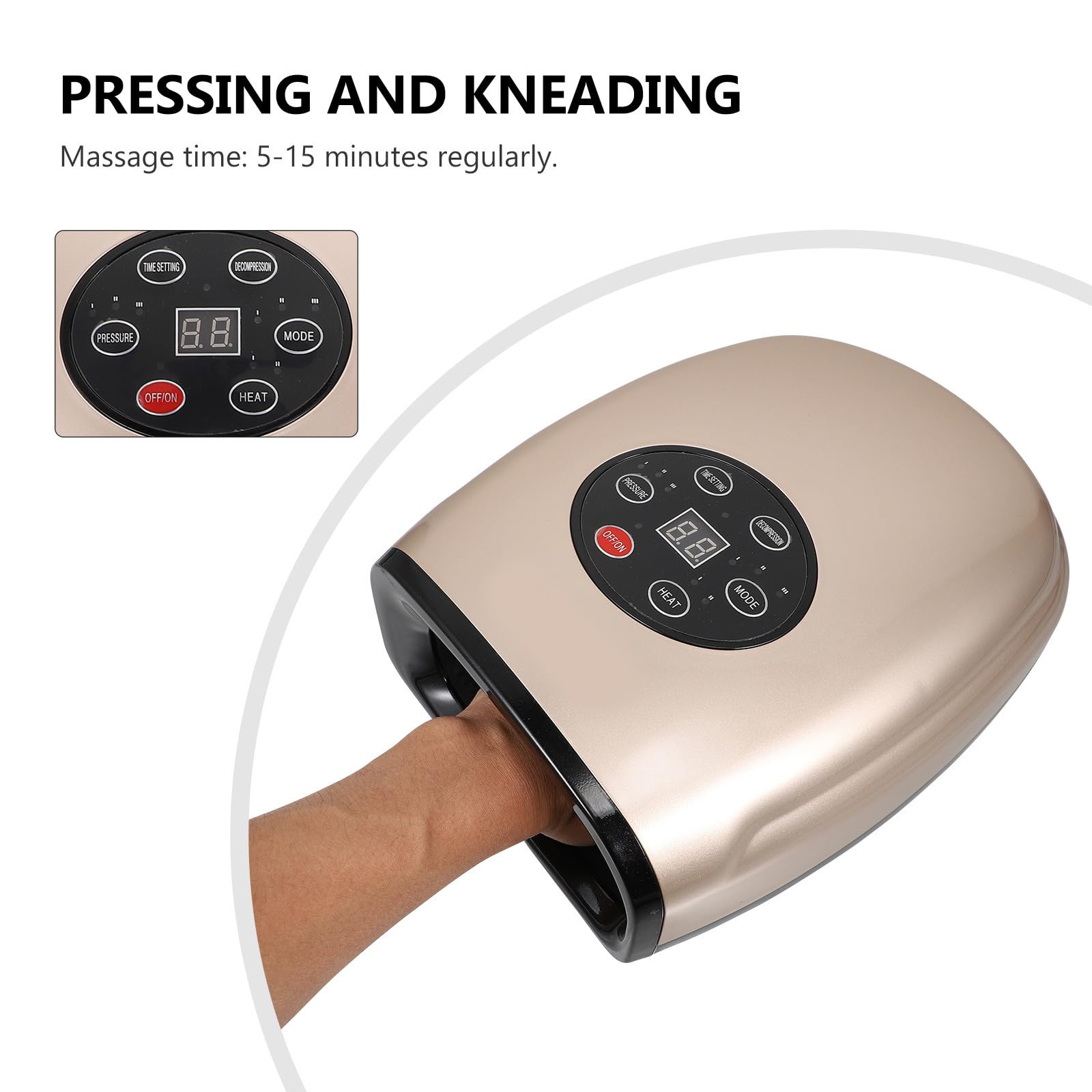 Elektrisches Handmassagegerät 2200mah 6w aus Kunststoff, Tragbar