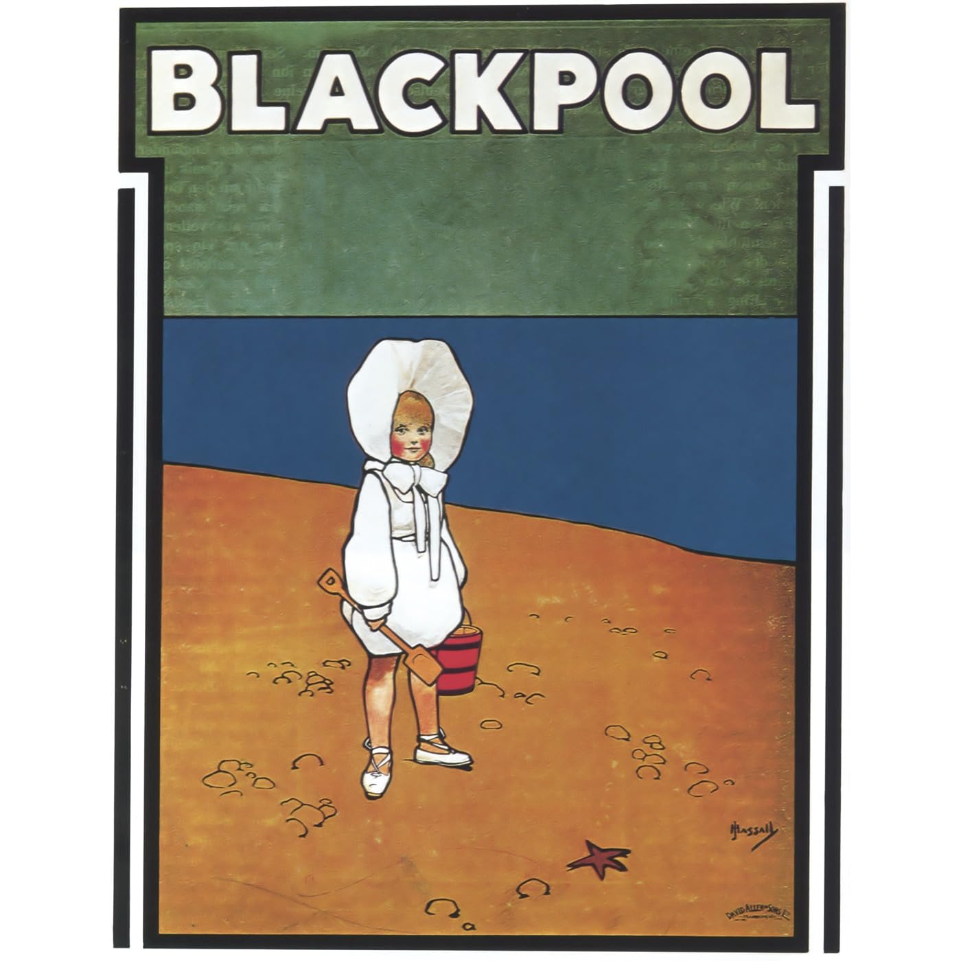 Impression giclée Blackpool habiller grand mur blanc toile 127 cm