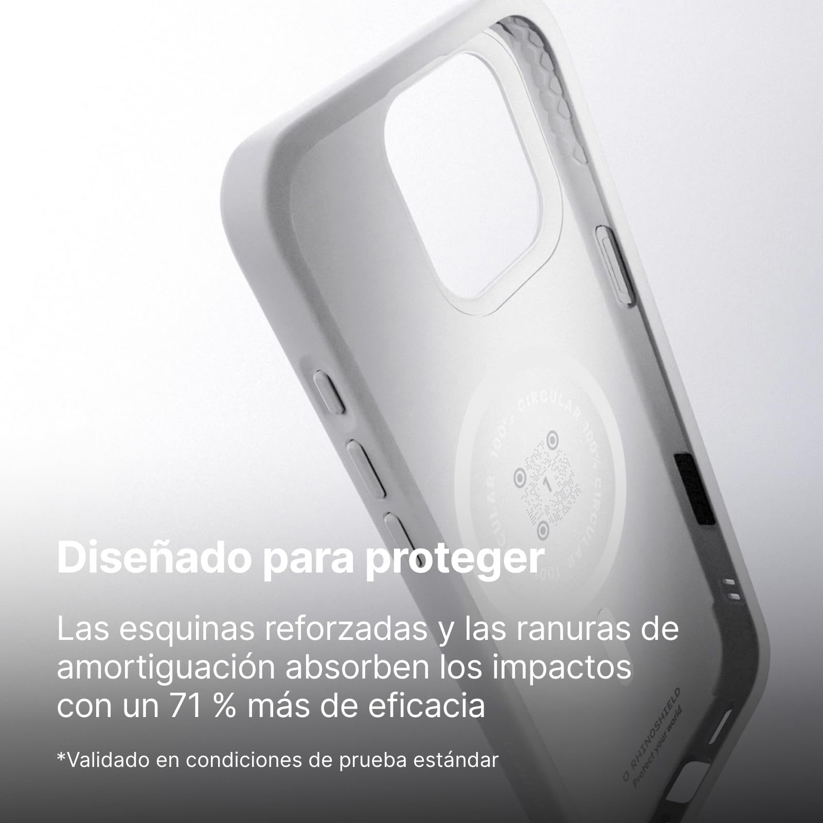 RhinoShield Funda SolidX Apta para MagSafe e iPhone Air | Fuerza magnética superior, protección militar, absorción de impactos, esquinas reforzadas y diseño ligero.