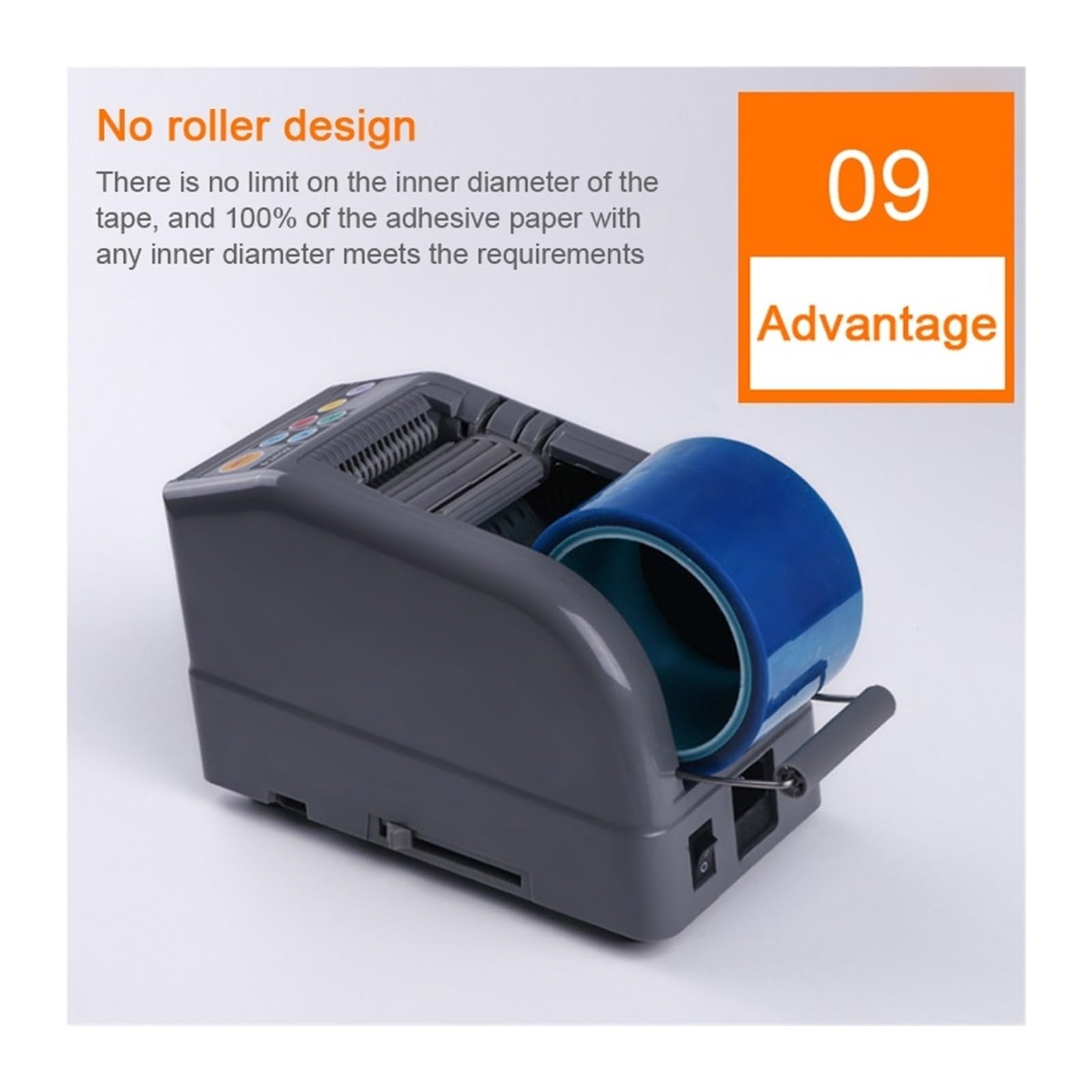 Klebebandabroller, Automatische Klebebandspender-Schneidemaschine, intelligente 6-60 mm Klebeband-Doppelseitenschneider-Verpackungsmaschine für Versand und Schulen