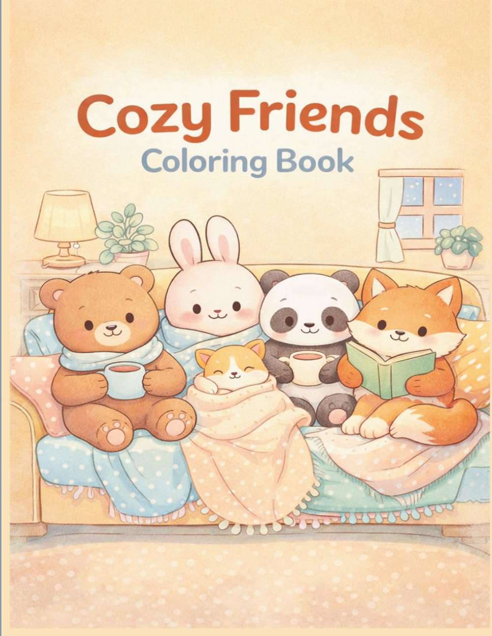 Cozy Friends Coloring Book
