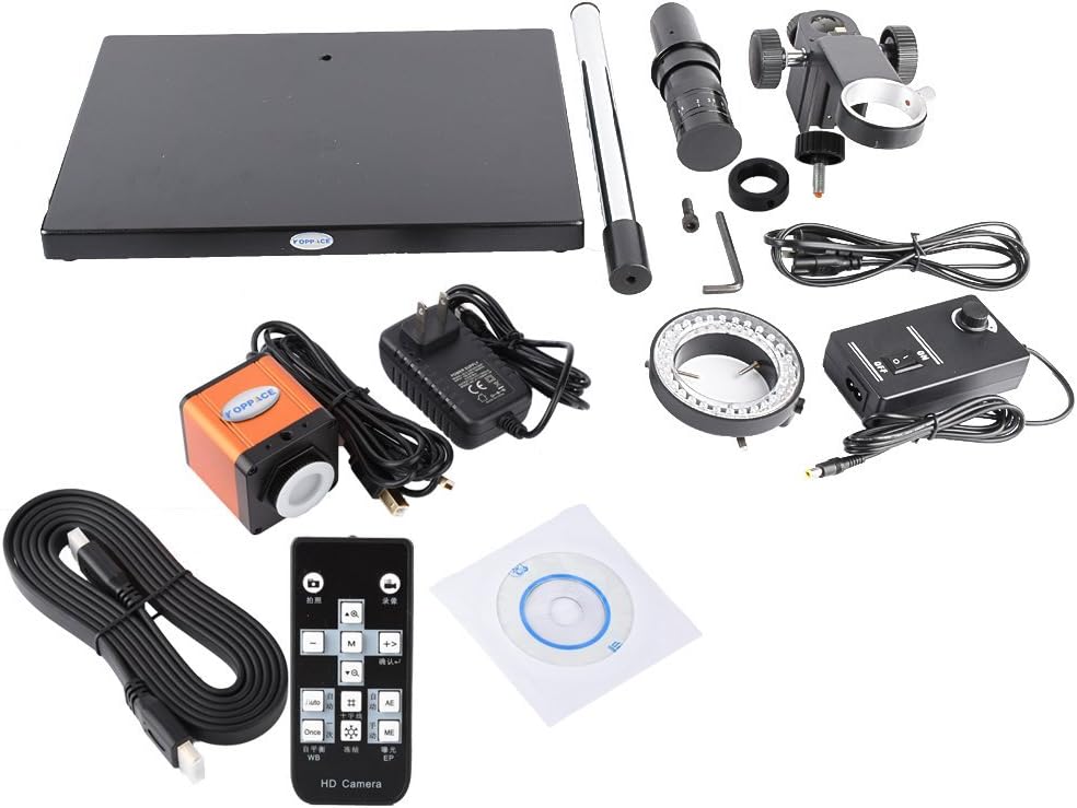 24X-150X 16 Million Pixel HDMI Monocular Microscope 0.7X-4.5X Zoom Lens Mobile Phone Repair Electron Microscope