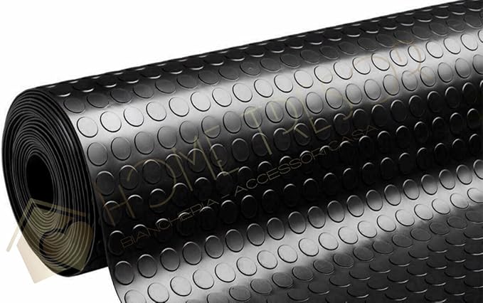 Tappeto PVC Antiscivolo Grigio - 1x5 Metri, Per Garage, Laboratori, Flessibile E Resistente