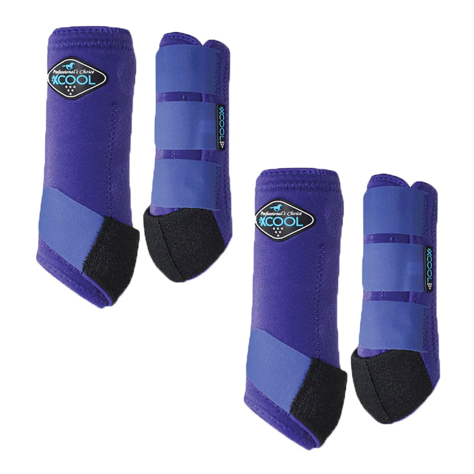 Professional's Choice 2XCOOL - Botas Deportivas de Medicina para Caballos | Diseño Protector y Transpirable para máxima Comodidad y Durabilidad en Caballos Activos | Paquete económico de 4