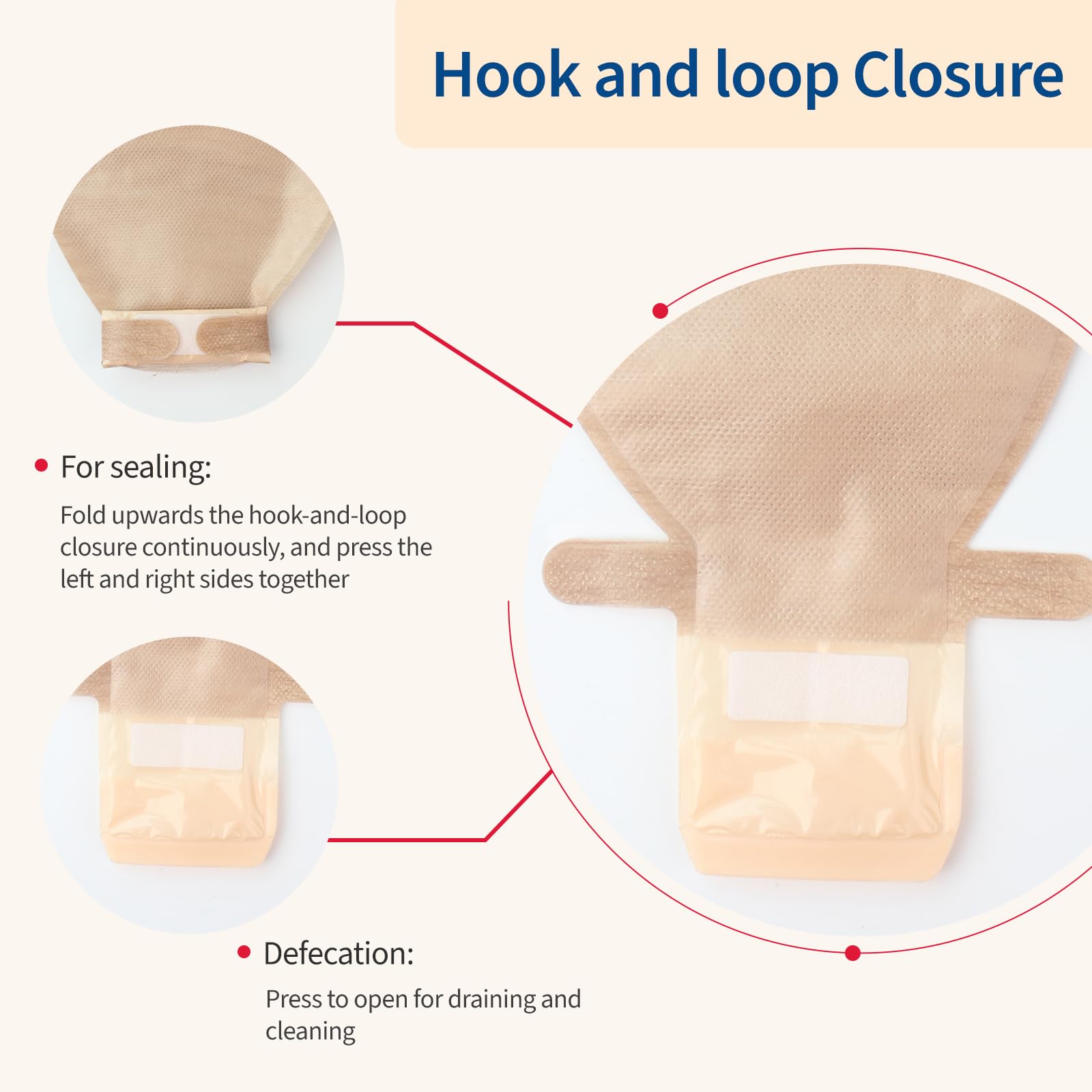 DERAYMI 20 bolsas de ostomía, bolsas de colostomía de una pieza con ventilación | 20 – 66 mm Cortable Bolsa de hidrocoloides drenable Accesorios de estoma para colonoscopia ileostomía Cuidado del estoma