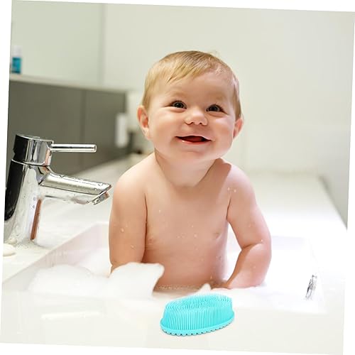 Miniatura 4 de 2pcs Silicone Bath Brush Gentle Exfoliating Body Scrubber Scalp for Boys and Girls and Adults Soft Dual-Sided Design for Comfortable Bathing and