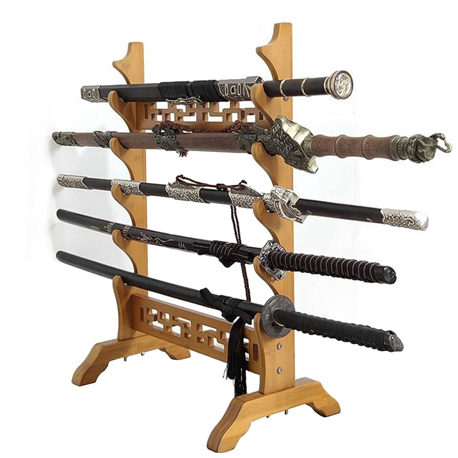 Amazon.co.jp: ソードホルダー刀スタンド |床置き剣ラック、5-12