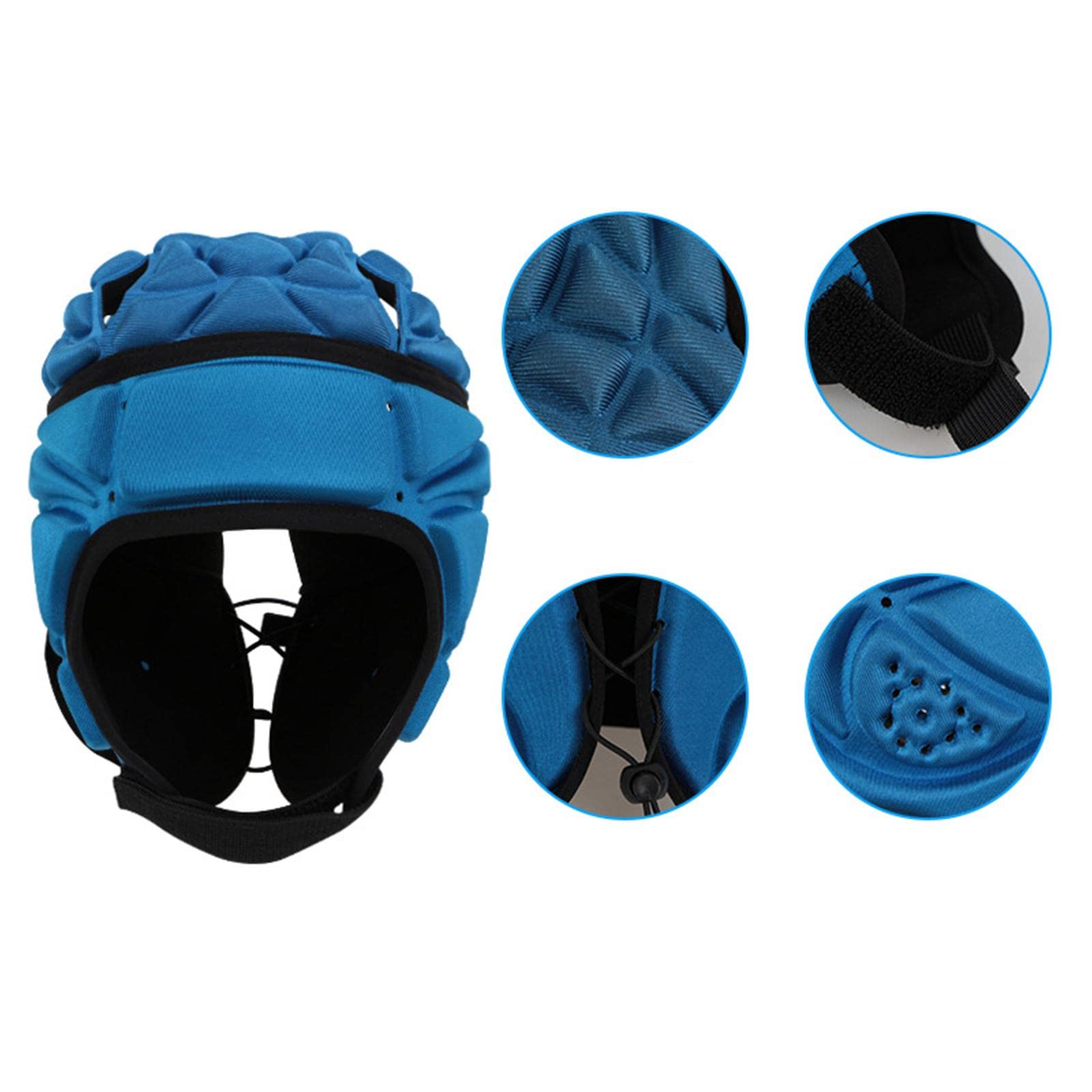2X Casco da Rugby Traspirante per Football Americano, per Adulti, Bambini E Ragazzi, per Mischie E Hockey.