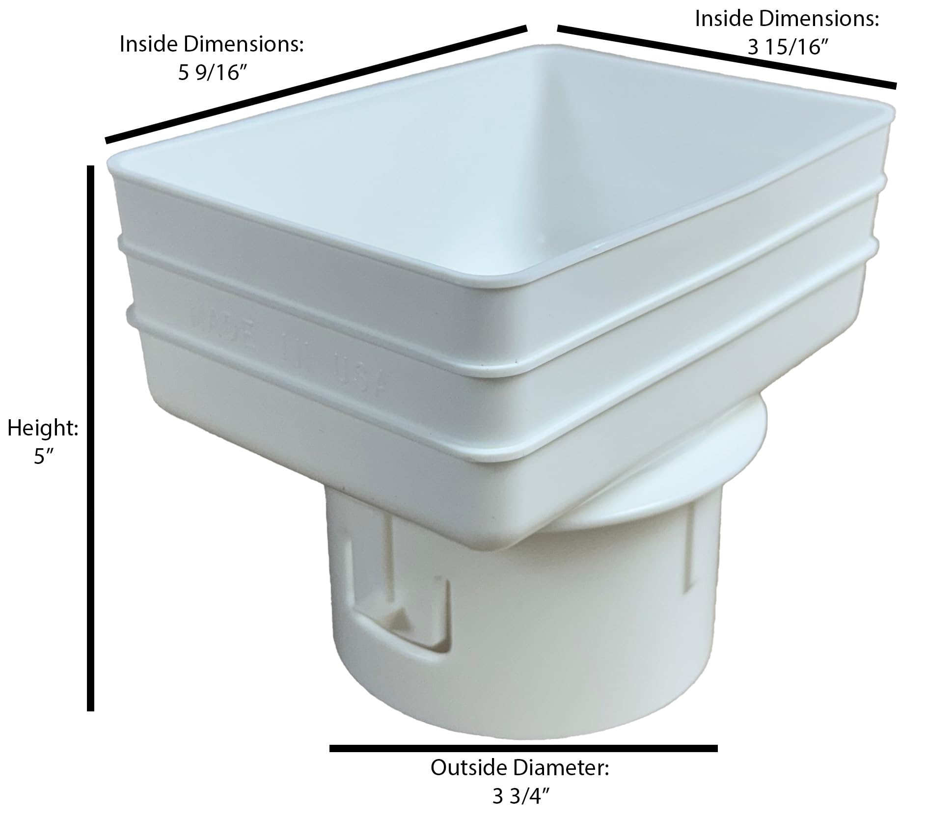 Amazon.com : 4x5x4 Universal Downspout Adapter – Fits 4x5