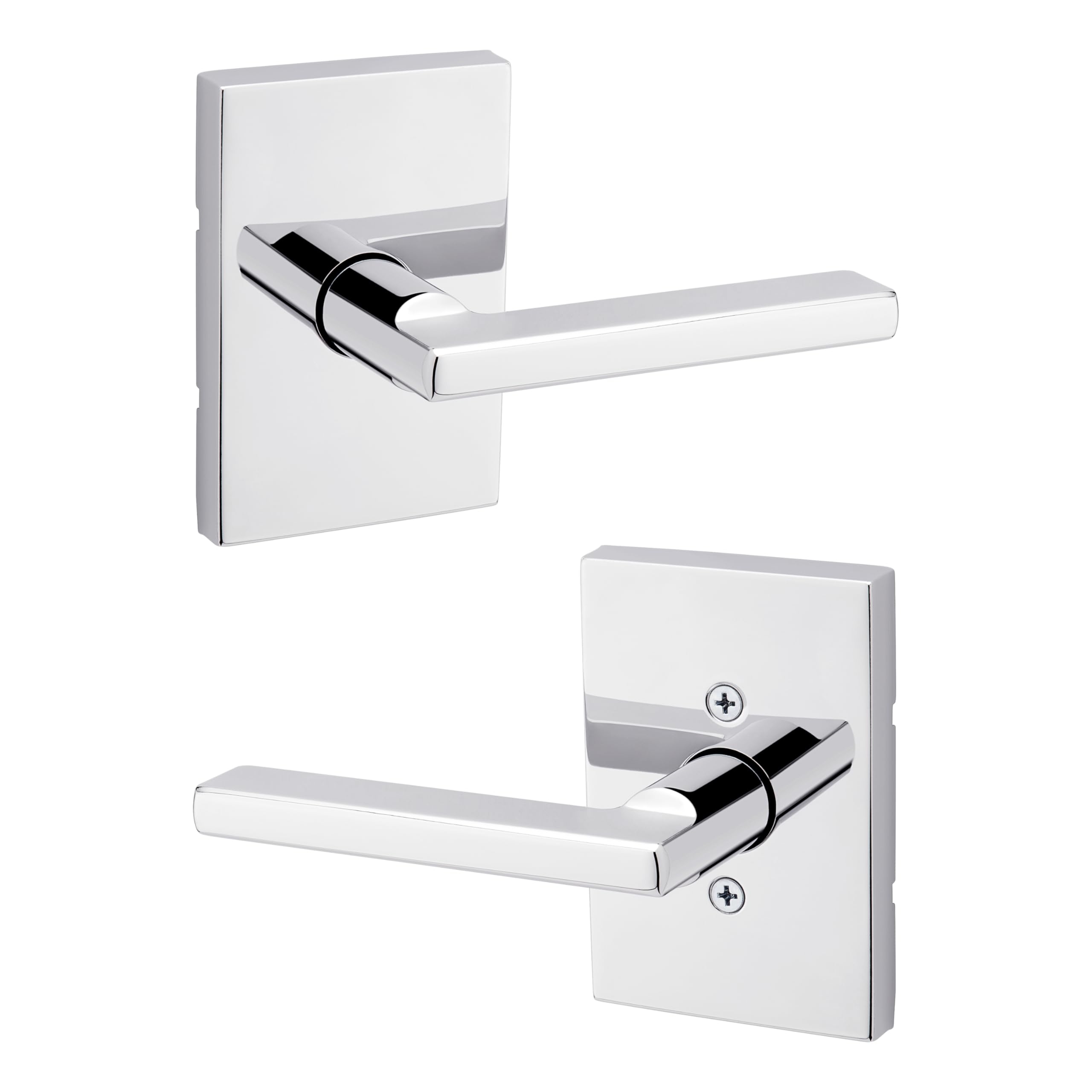 ムラシゲカツヒロ Kwikset Halifax Interior Passage Rectangle Door Handle, Lever for
