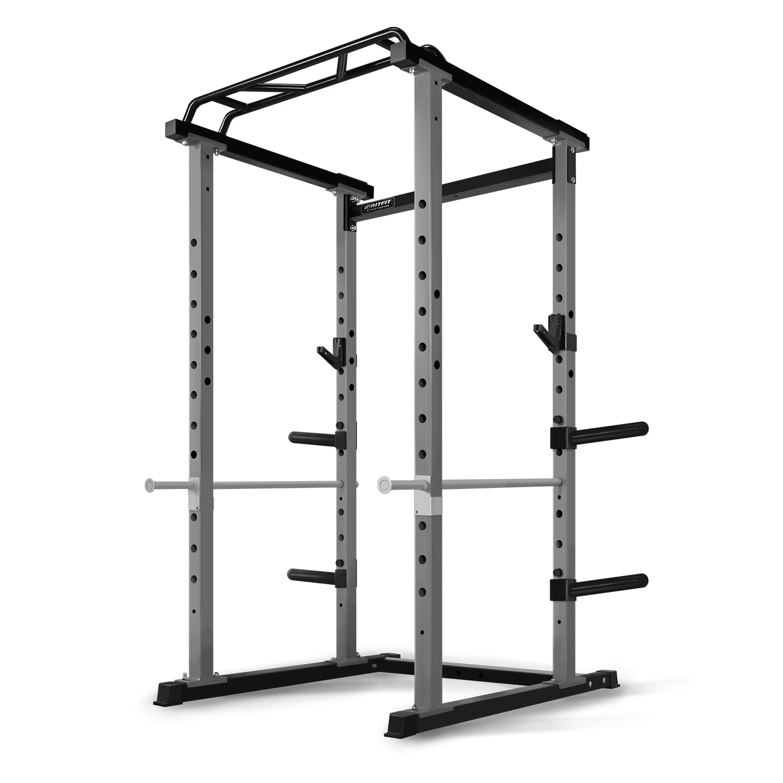 RitFit PPC01 Power Cage 1000LB Capacity and Packages with Optional Basic Power Rack, Weight Bench, Barbell Set with Olympic Barbell, DIY LAT Pull Down Pulley System, for Garage & Home Gym