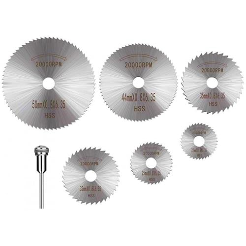 Miniatura 2 de 6 hojas de sierra de taladro rotativo con varilla de extensión de vástago de 1/8 pulgadas, hojas de sierra de taladro para herramienta giratoria