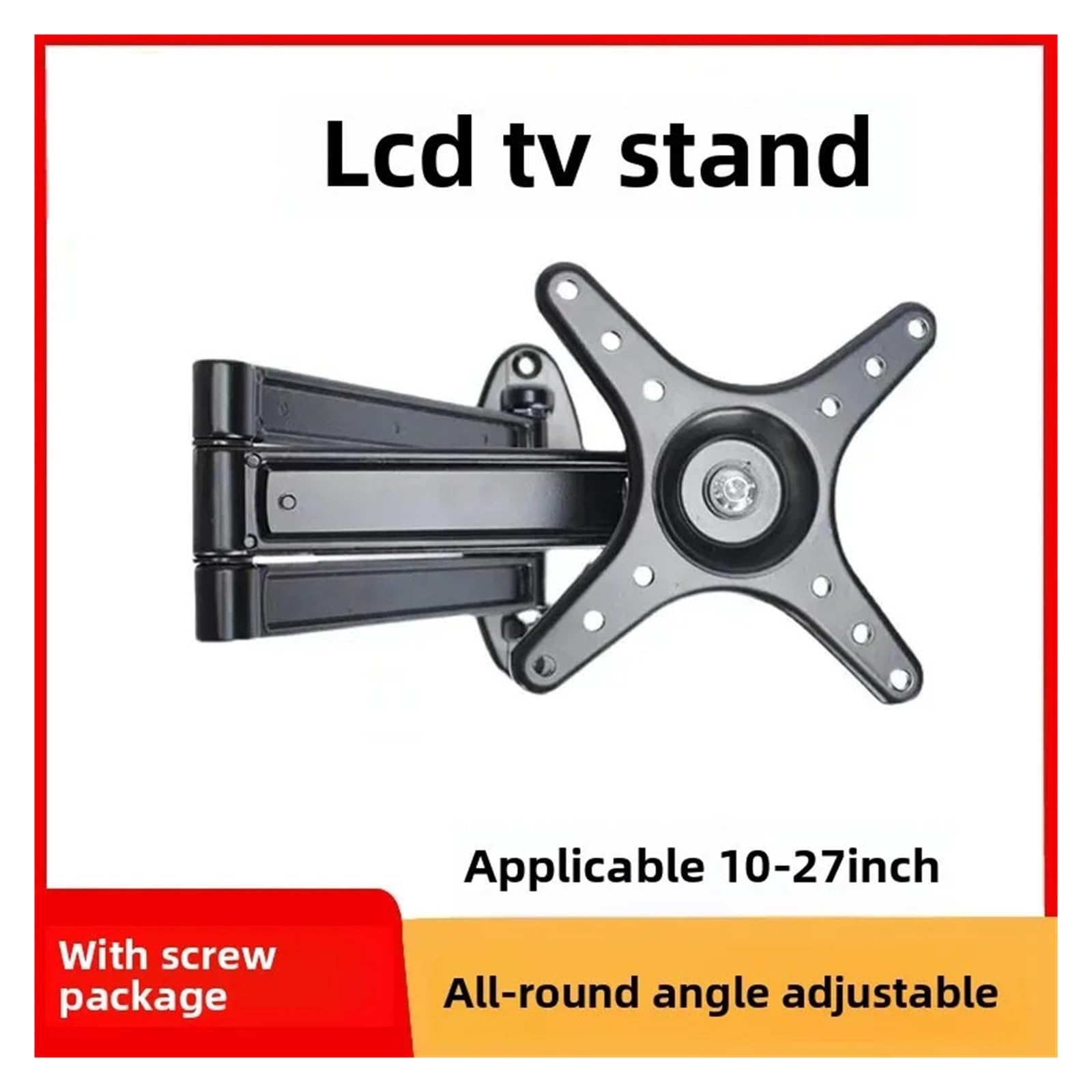 Staffa Universale for Montaggio A Parete for TV LCD In Lega Di Alluminio, 10-27 Pollici