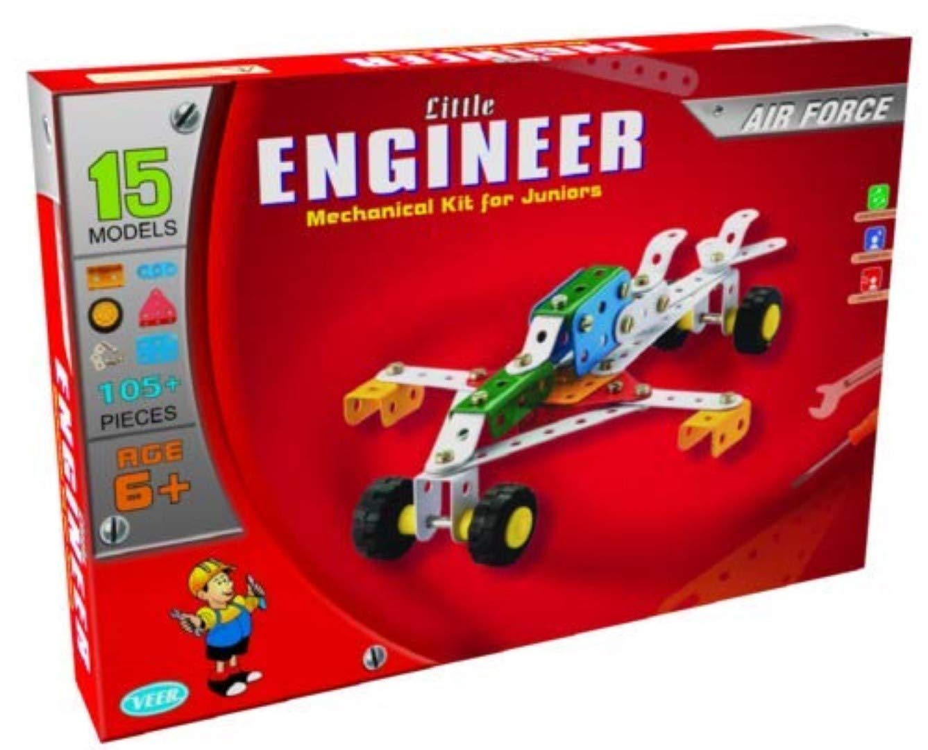 See full amazon price history chart for AdiChai Little Engineering Mechanical Kit for Juniors - Air Force for Kids 5 Years and Above AdiChai Little Engineering Mechanical Kit for Juniors - Air Force for Kids 5 Years and Above (B07H91F719) Amazon Price History, Amazon Price Tracker