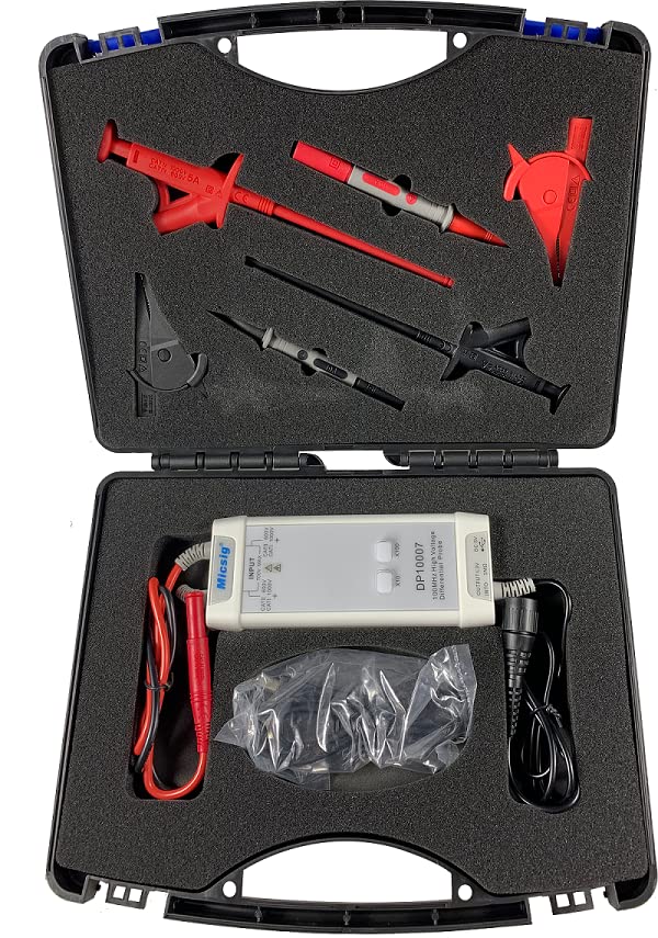 Micsig oscilloscope Votagle probe DP20003/DP10007/DP10013 can be used with any brand of oscilloscope,Easy self-calibration,Powered by USB output (DC 5V) (DP10007)