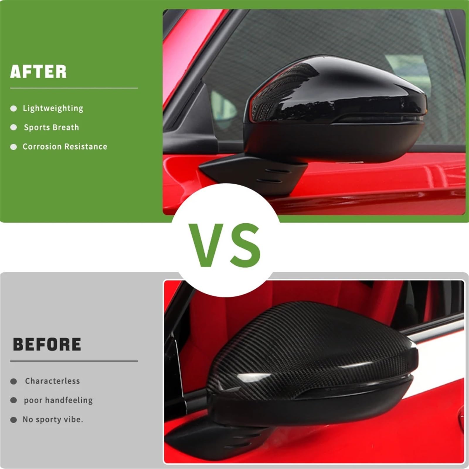 シビックタイプR fl5 カーボンミラーカバー Amazon | カーボンファイバーサイドバックミラーカバー、11代目