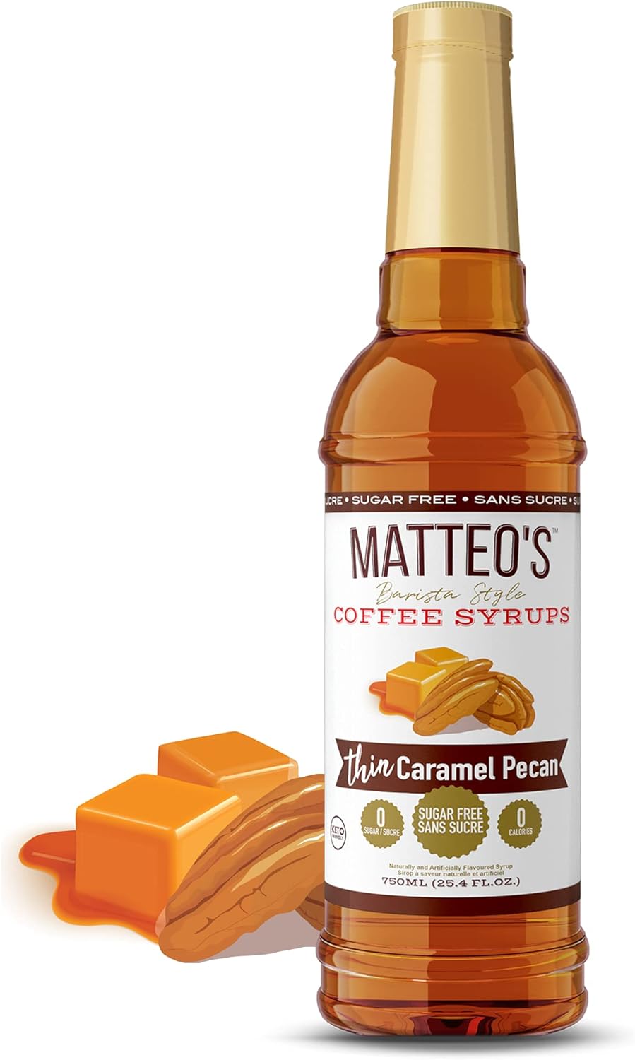 Matteo's Barista Style Sugar Free Coffee Syrup Coffee Flavoring Syrup
